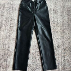 Wilfred Melina Black Vegan Leather Pants size 6